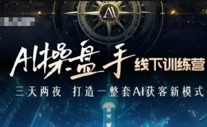AI操盘手线下训练营，打造AI获客新模式，跟上ai时代，新商业-就爱副业网