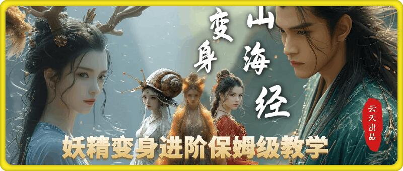久爱副业网,网赚项目,网赚论坛博客网分享云天AI山海经变身视频教程，妖精变身进阶保姆级教学