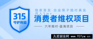 维Q赔付合金筷子玩法小白也能月入5w+风口项目实操-就爱副业网
