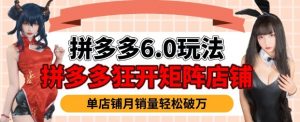 拼多多虚拟商品暴利6.0玩法，轻松实现月入过W-就爱副业网