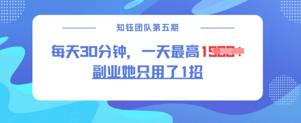 久爱副业网,网赚项目,网赚论坛博客网分享副业她只用了1招，每天30分钟，无脑二创，一天最高1.5k