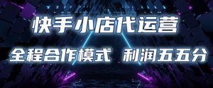 快手小店代运营 限时托管计划 合作模式 利润五五分成【揭秘】-就爱副业网