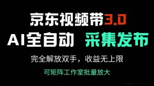 （14262期）京东视频带货3.0，Ai全自动采集＋自动发布，完全解放双手，收入无上限…-就爱副业网