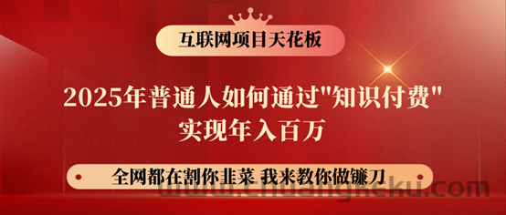 图片[1]-镰刀训练营超级IP合伙人，25年普通人如何通过“知识付费”年入百万！-就爱副业网