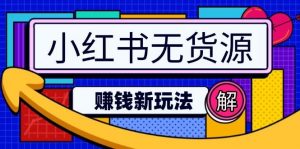 小红书无货源赚钱新玩法，无需涨粉囤货直播，轻松实现日破2w+-就爱副业网