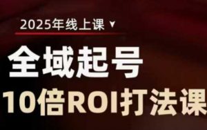 2025全域起号10倍ROI打法课，助你提升直播间的投资回报率-就爱副业网