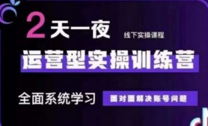 抖音直播运营(第48期+第50期线下课)运营型实操训练营，全面系统学习面对面解决账号问题-就爱副业网