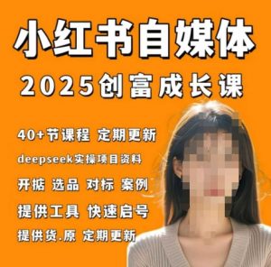 小红书电商自媒体创富课2.0版，实战打卡笔记训练营-就爱副业网