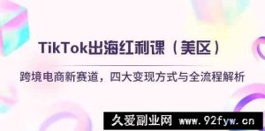 TikTok出海红利课（美区）跨境电商新赛道，四大变现方式与全流程解析-就爱副业网