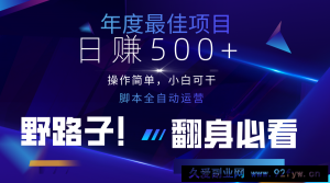 云机全自动答题日赚500+，轻松实现睡后收益，操作简单，2025最新野路子，翻身必看-就爱副业网