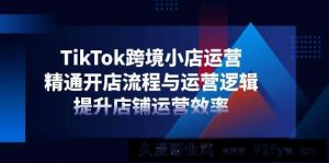 （14369期）TikTok跨境小店运营，精通开店流程与运营逻辑，提升店铺运营效率-就爱副业网
