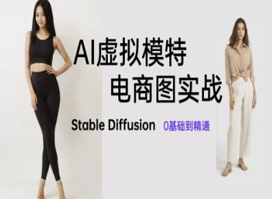 久爱副业网,网赚项目,网赚论坛博客网分享AI虚拟模特电商图实战，AI绘画Stable Diffusion 0基础到精通