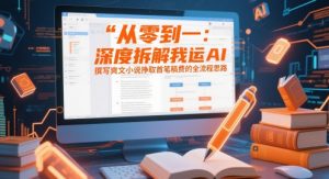 从零到一：深度拆解我运用AI撰写爽文小说挣取首笔稿费的全流程思路-就爱副业网