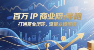 百万IP商业陪跑，打通商业闭环，流量业绩倍增-就爱副业网