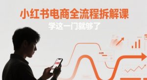 小红书电商全流程拆解课，学这一门就够了-就爱副业网
