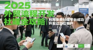 2025外贸流程开发社媒全攻略，利用免费社媒平台成功开发过百位客户-就爱副业网
