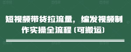 久爱副业网,网赚项目,网赚论坛博客网分享短视频带货拉流量，编发视频制作实操全流程(可搬运)