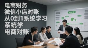 电商财务微信小店对账，从0到1系统学习电商对账-就爱副业网