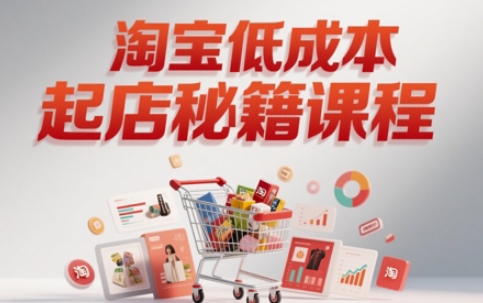 久爱副业网,网赚项目,网赚论坛博客网分享淘宝低成本起店系统课，助你快速起店，实现弯道超车