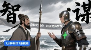 扣子工作流一键生成沉浸式历史故事，一天工作量，3分钟搞定-就爱副业网