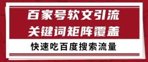百家号软文引流关键词覆盖打法，吃搜索流量日引99+【揭秘】-就爱副业网