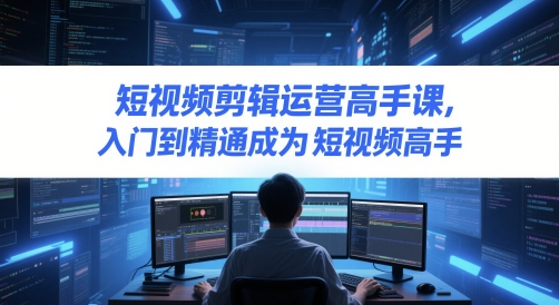 久爱副业网,网赚项目,网赚论坛博客网分享短视频剪辑运营高手课，入门到精通成为短视频高手