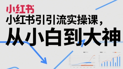 久爱副业网,网赚项目,网赚论坛博客网分享小红书引流实操课，从小白到大神