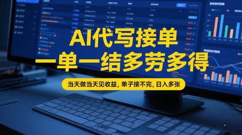 久爱副业网,网赚项目,网赚论坛博客网分享AI代写接单，一单一结多劳多得，当天做当天见收益，单子接不完，日入多张【全网最全实操课程】