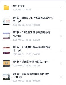 【AEMG】魏编-AEMG动画设计实战班(价值2480元)-就爱副业网