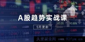 （14808 期）A股趋势实战课：主力动态+政策优惠，2025 全年规划 5 月优化-就爱副业网