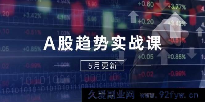 图片[1]-（14808 期）A股趋势实战课：主力动态+政策优惠，2025 全年规划 5 月优化-就爱副业网