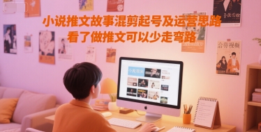 久爱副业网,网赚项目,网赚论坛博客网分享小说推文故事混剪起号及运营思路，看了做推文可以少走弯路