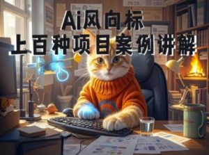 Ai风向标-附100种项目案例玩法-0基础小白到大神ai视频商业应用教学-就爱副业网