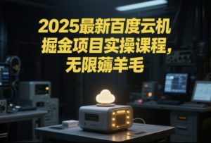 2025最新百度云机掘金项目实操课程单窗口保底5-10元月收益单窗口150+【揭秘】-就爱副业网