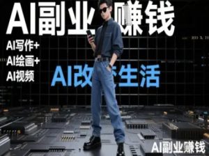 AI改变生活（Ai写作+AI绘画+Ai视频），AI副业挣钱-就爱副业网