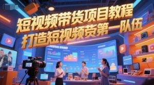 短视频带货项目教程，打造短视频带货第一队伍-就爱副业网