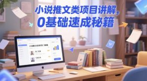 小说推文类项目讲解，0 基础速成秘籍-就爱副业网
