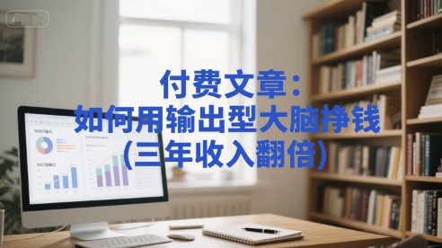 久爱副业网,网赚项目,网赚论坛博客网分享付费文章：如何用输出型大脑挣钱(三年收入翻倍)