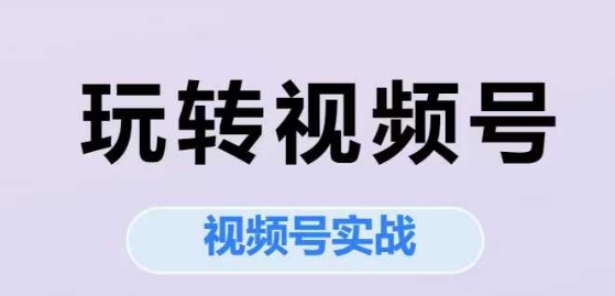久爱副业网,网赚项目,网赚论坛博客网分享玩转视频号，视频号实战系列课