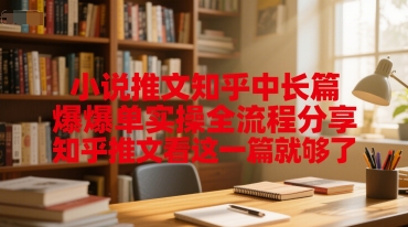 久爱副业网,网赚项目,网赚论坛博客网分享小说推文知乎中长篇爆单实操全流程分享，知乎推文看这一篇就够了
