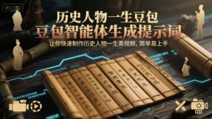 历史人物一生豆包智能体生成提示词，让你快速制作历史人物一生类视频，简单易上手-就爱副业网