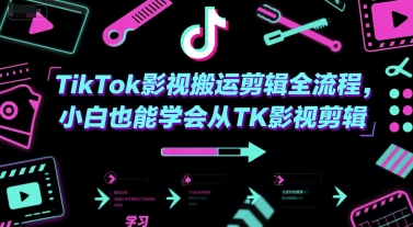 久爱副业网,网赚项目,网赚论坛博客网分享TikTok影视搬运剪辑全流程，小白也能学会从TK影视剪辑