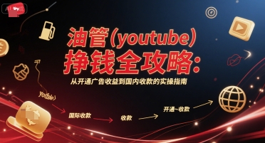 久爱副业网,网赚项目,网赚论坛博客网分享油管(youtube)挣钱全攻略：从开通广告收益到国内收款的实操指南