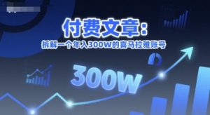 付费文章：拆解一个年入300W的喜马拉雅账号-就爱副业网