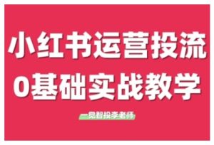 小红书运营投流，小红书广告投放从0到1的实战课，学完即可开始投放（更新）-就爱副业网