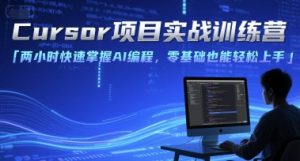 Cursor项目实战训练营，两小时快速掌握AI编程，零基础也能轻松上手-就爱副业网