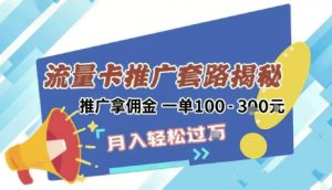 2025年外面卖1500的流量卡项目最新玩法，绿色无门槛对新手非常友好，日入3张+-就爱副业网