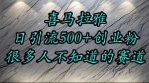 喜马拉雅，小而精的流量赛道，日进500+精准创业粉-就爱副业网