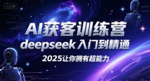 AI获客训练营，deepseek入门到精通，2025让你拥有超能力-就爱副业网