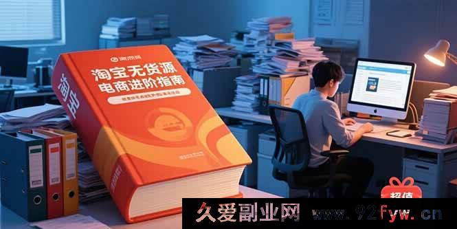 图片[1]-（15317期）淘宝零货源电商提升秘籍：含新手入门、进阶课程，附精选资料与蓝海选品法-就爱副业网